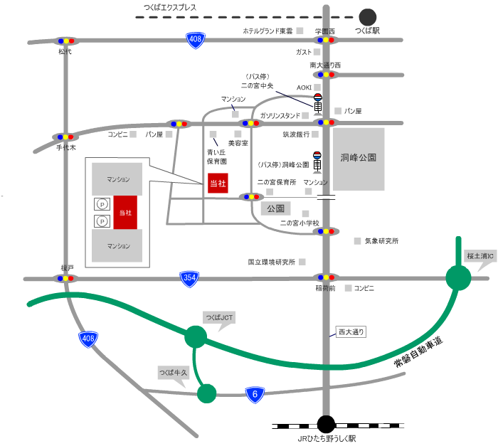 株式会社パワーコンピュータ案内マップ